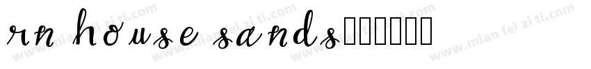 rn house sands字体转换